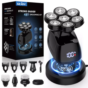 6-in-1 7D Electric Head Shaver for Bald Men